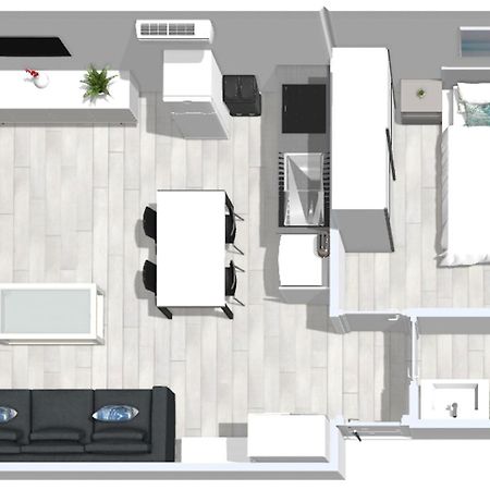 Roses Apartments 1 - Vista Mar Lateral - 1Habitacion מראה חיצוני תמונה
